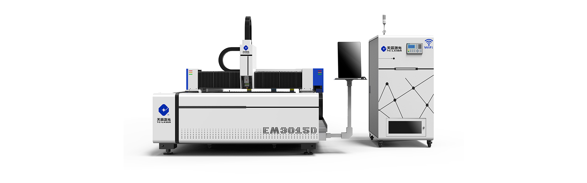 Máquina de corte por láser de fibra con mesa de intercambio TC-EMD